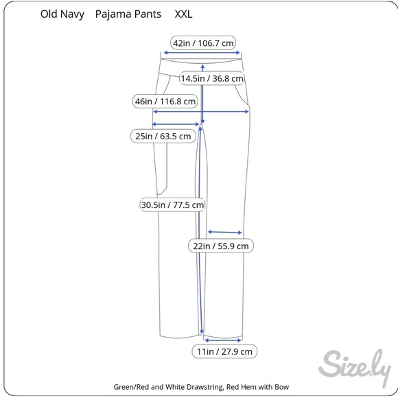Old Navy Green/Red Polka Dot Pajama Pants - Picture 7 of 8